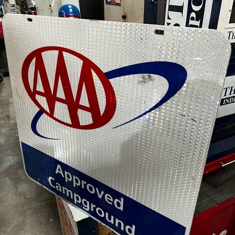 Vintage AAA Approved Campground 両面 看板 19-201-5