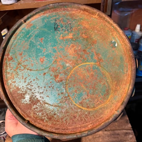 Vintage TEXACO 蓋付きオイル缶 20-362-4