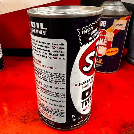 Vintage STP OIL CAN (中身入り) 17-77-27