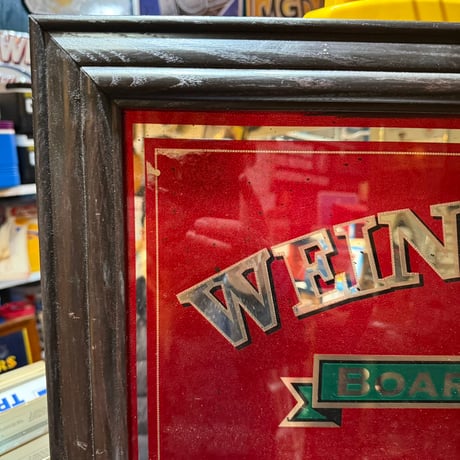 Vintage WEINHARD’S BOAR’S HEAD RED パブミラー 21-104