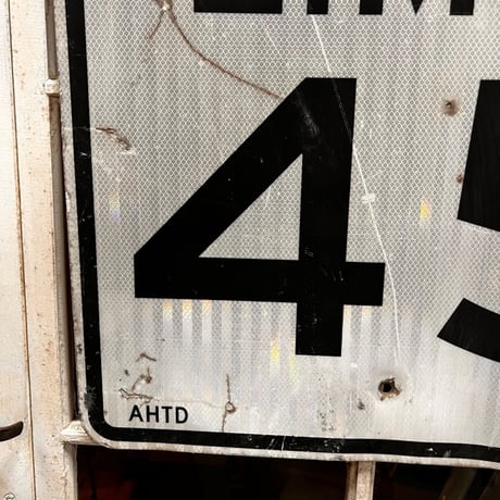 Vintage ロードサイン SPEED LIMIT 45 18-54-10