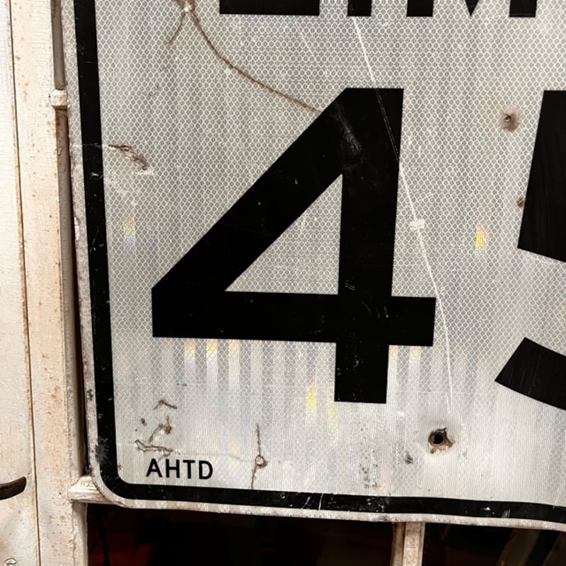 Vintage ロードサイン SPEED LIMIT 45 18-54-10 | BigBea