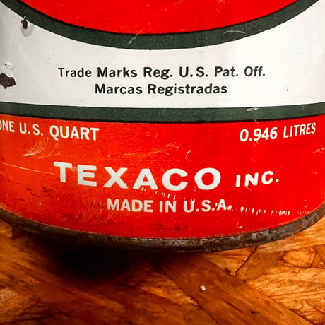 Vintage Texaco Motor Oil Can 16-c-71