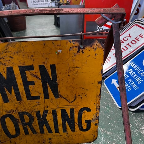 Vintage　MEN WORKING　道路標識　18-98