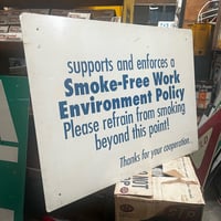 Vintage SMOKE-FREE SIGN 18-244-11