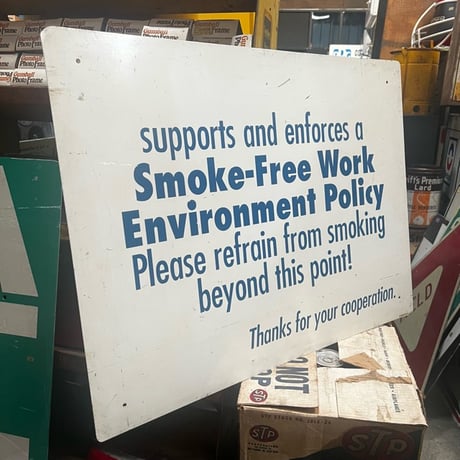 Vintage SMOKE-FREE SIGN 18-244-11
