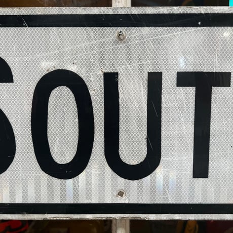 Vintage　Roadsign SOUTH 18-81-30