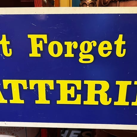 Vintage PLASTIC SIGN 画面チェーン付き　16