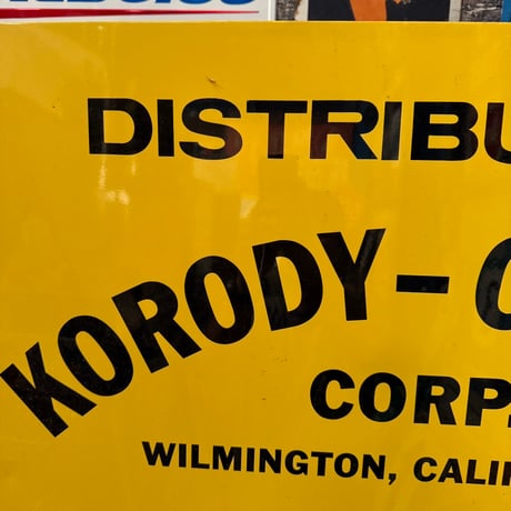 Vintage KORODY-COLYER CORP GM 看板 20-300-2