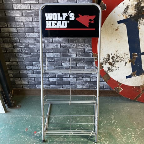 WOLF′S HEAD MOTOR OIL　ヴィンテージ　ディスプレイラック　12-93