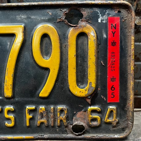 Vintage License Plate 19-107-15
