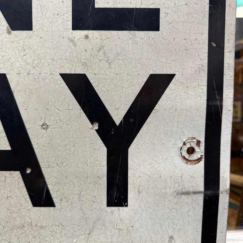 ワンウェイ　ロードサイン Vintage ONEWAYロードサイン 20-155-19 | BigBear Online