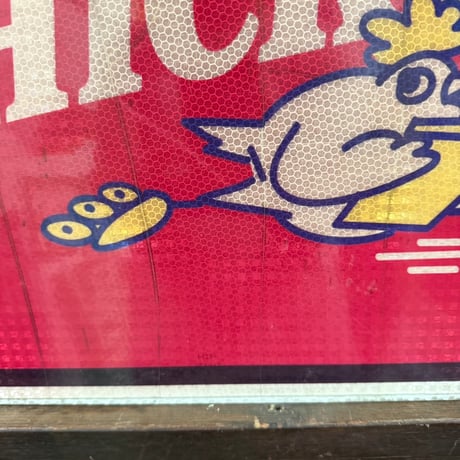 Vintage BUSH'S CHICKEN&Chevron 両面看板 20-202-68