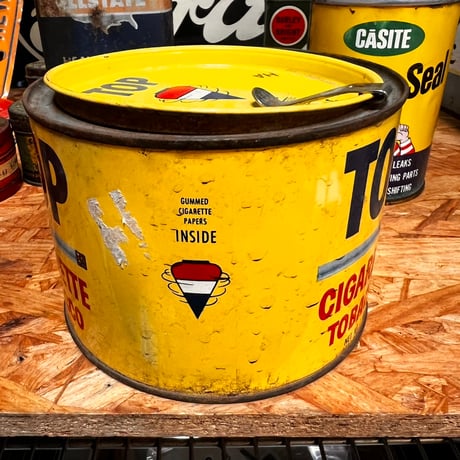 Vintage TOP CIGARETTE TOBACCO CAN 18-93-1