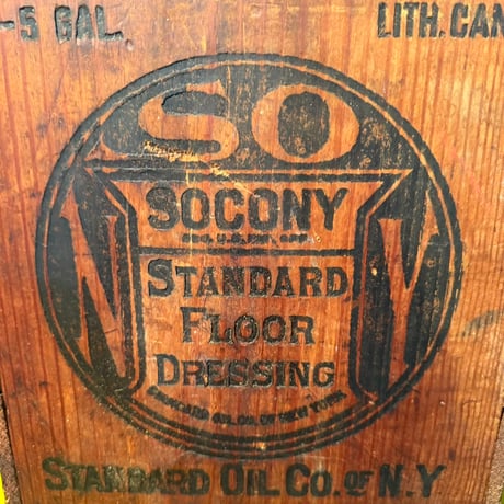 Vintage SOCONY STANDARD OIL 木箱 20-61