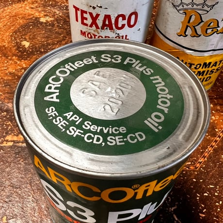 TEXACO ReXOL ARCO ヴンテージ　オイル缶　【3缶SET】　16-ｃ-80