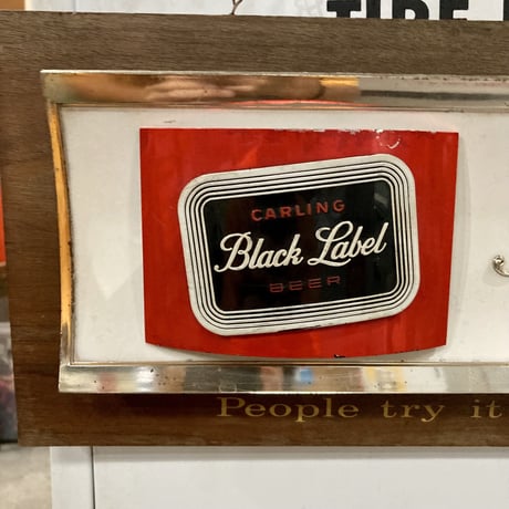 Carling Black Label Beer　ヴィンテージ　看板　14-185