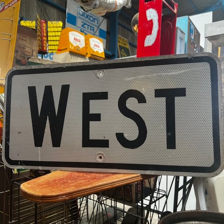 Vintage roadsign　WEST　18-81-31