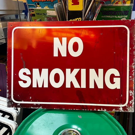 Vintage NO SMOKING SIGN 19-108-44
