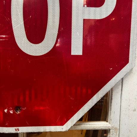 Vintage　ロードサイン　STOP　18-227-23