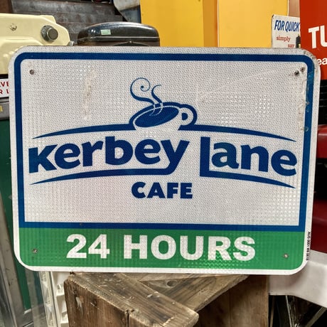 Kerbey Lane × Whitten Inn　ヴィンテージ　両面看板　14-389-14