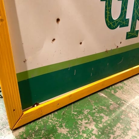 7up セブンアップ ヴィンテージ特大看板 1963年