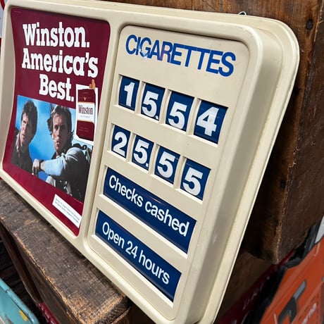 Vintage Winston Cigarette Display Sign 19-334