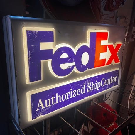 Vintage FedEx Display Light Sign  17-30