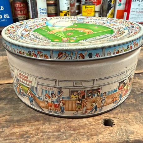 ヴィンテージ ベースボール スタジアム ティン缶 17-242