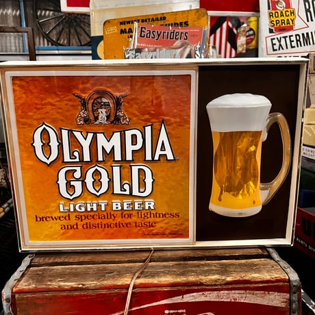 Vintage OLYMPIA GOLD ライトサイン 19-370