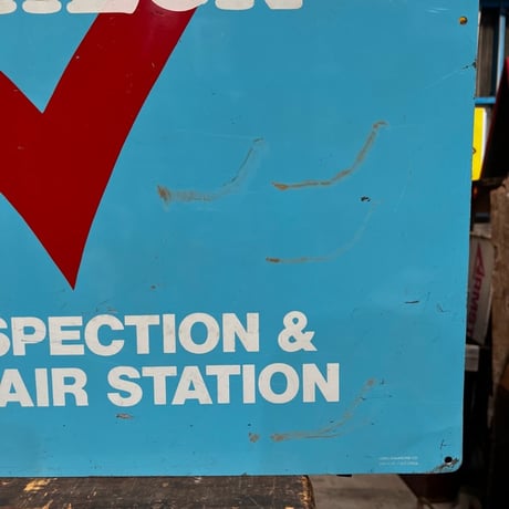 Vintage SMOG CHECK SIGN 19-110