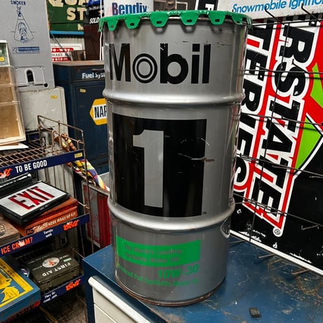 Vintage Mobil ドラム缶 蓋付き s-16-3-7