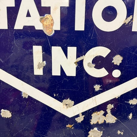 Vintage STANDARD STATIONS INC. ホーロー看板 1-41