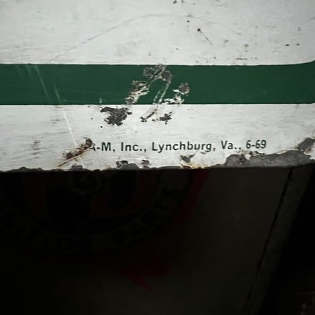 【希少‼】Vintage REMINGTON TIRES 1969 両面 ホーロー看板 19-62