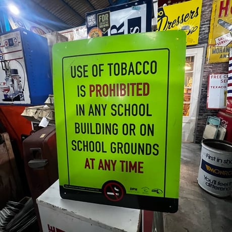 Vintage 標識 NO smoking SIGN 18-244-15
