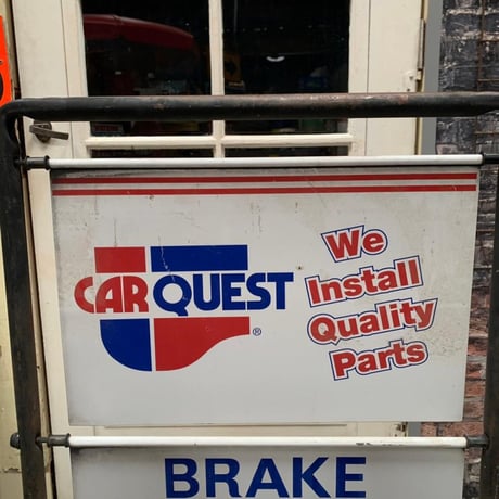 CAR　QUEST　ヴィンテージ　両面看板