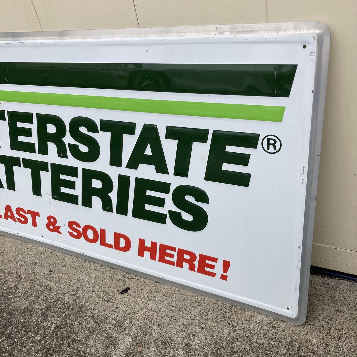 専用 インターステートバッテリーズ メタルサイン ディスプレイ アメリカ US Interstate Batteries インターステートバッテリーズ メタル