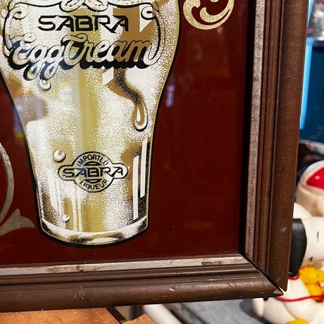 ヴィンテージ　パブミラー　SABRA Egg Cream 17-158
