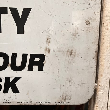 Vintage WARNING SIGN 道路標識 19-111-3