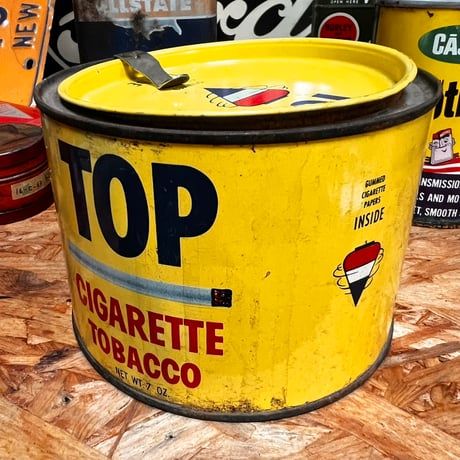Vintage TOP CIGARETTE TOBACCO CAN 18-93-1