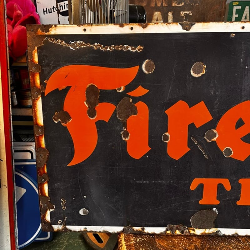 希少!!】Vintage FIRESTONE ホーロー大型看板 18-309 | BigBe