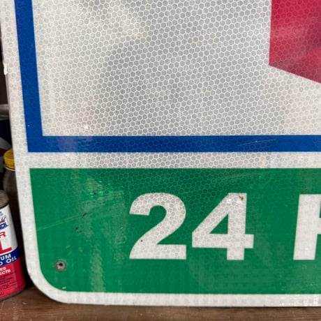 Vintage BUSH'S CHICKEN&Chevron 両面看板 20-202-68