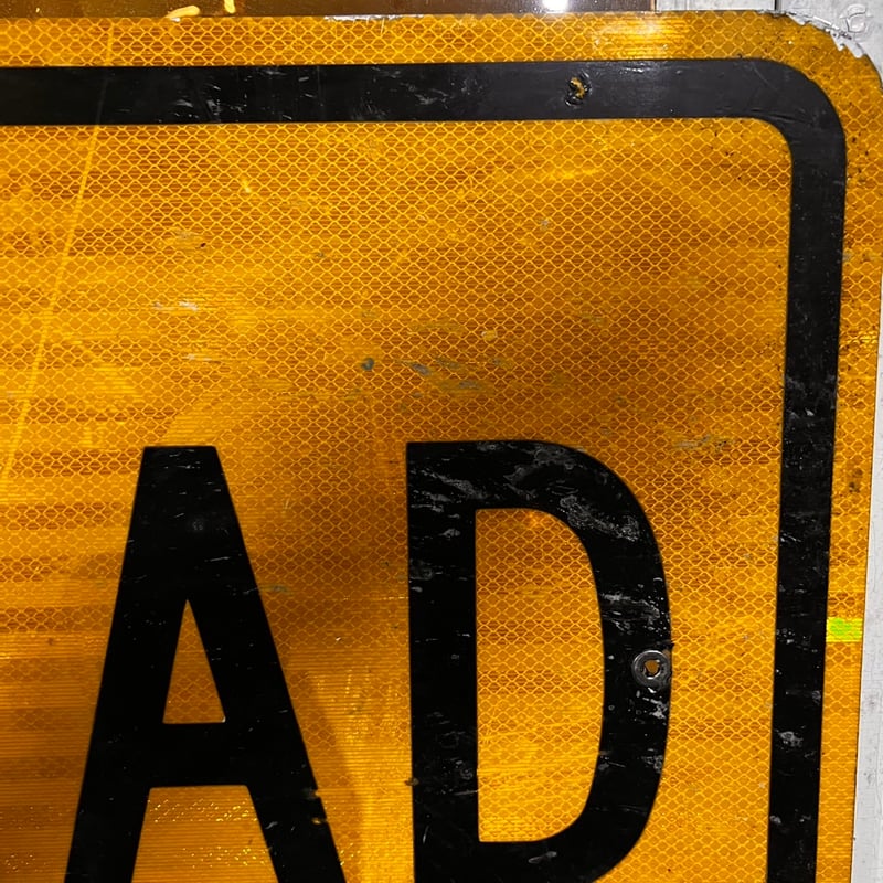 Vintage AHEAD Road sign 道路標識 20-155-55 | BigBea