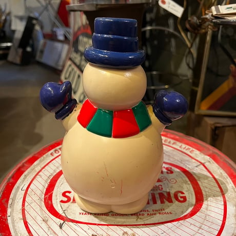 ヴィンテージ　プラスチック製　SNOWMAN　CHRISTMAS　16-326-1