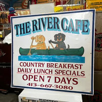 大型 Vintage THE RIVER CAFE SIGN 19-108-137
