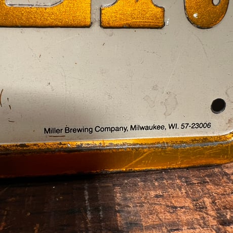 Vintage 80‘ｓ MIller LiteBeer metal sign 80s 19-304