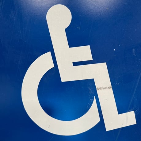 Vintage HANDICAPPED PARKING ロードサイン 道路標識 18-227-6