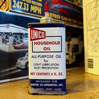 Vintage UNICO HOUSEHOLD OIL CAN 16-c-32