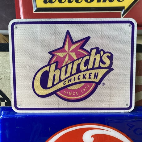 Church′s CHICKEN × Furr′s Familly Dining　ヴィンテージ　両面サイン　14-389-5