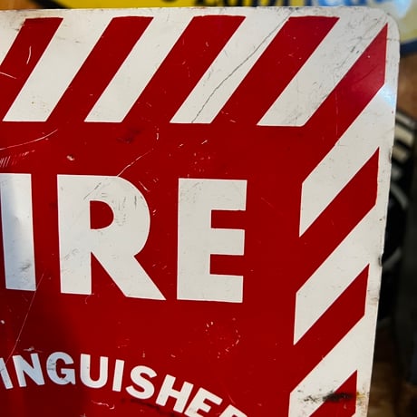 Vintage FIRE EXTINGUISHER 両面 SIGN 19-108-150